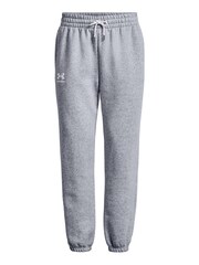 Under Armour Grey Essential Fleece Joggers - Image 5 of 6