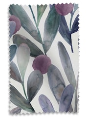 Voyage Violet Grey Enso Made to Measure Curtains - Image 9 of 9