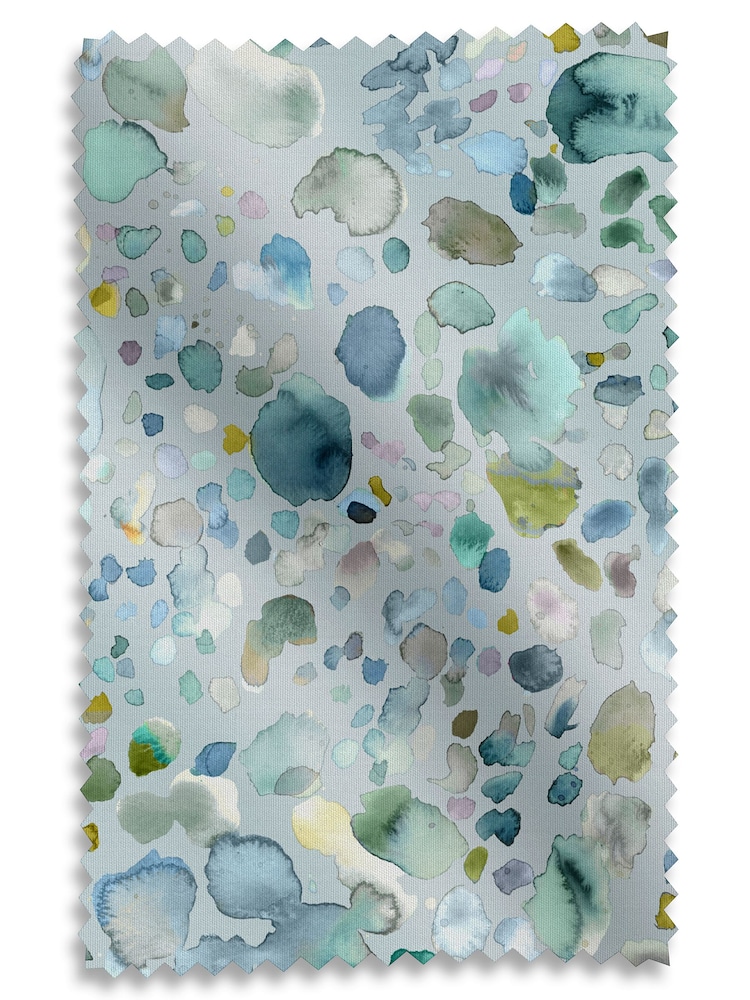 Voyage Pacific Blue Sprinkles Made to Measure Curtains - Image 9 of 9