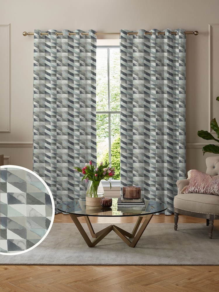 Voyage Natural Truffle Kerlaz Made to Measure Curtains - Image 1 of 9