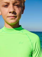 Green Short Sleeve Sunsafe Rash Vest (1.5-16yrs) - Image 4 of 6
