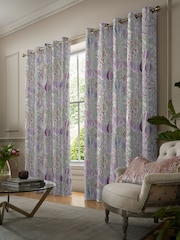 Voyage Dahlia Grey Masina Made to Measure Curtains - Image 2 of 8