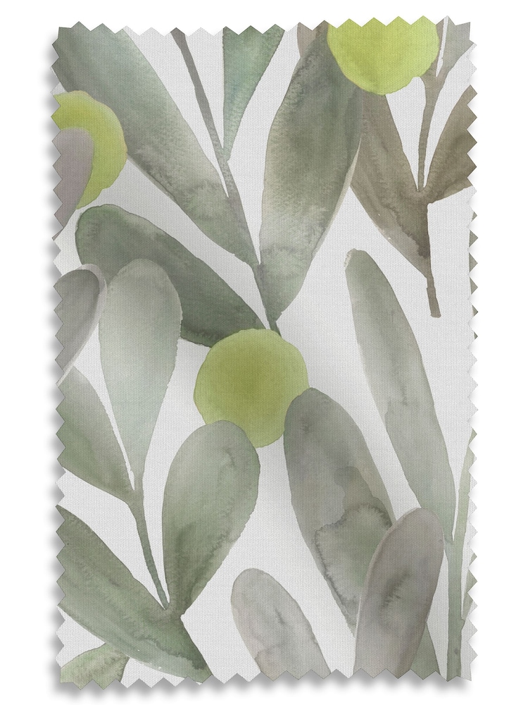 Voyage Sage Green Enso Made to Measure Curtains - Image 8 of 8