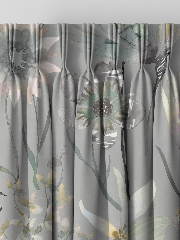 Voyage Dawn Grey Oceania Made to Measure Curtains - Image 4 of 8