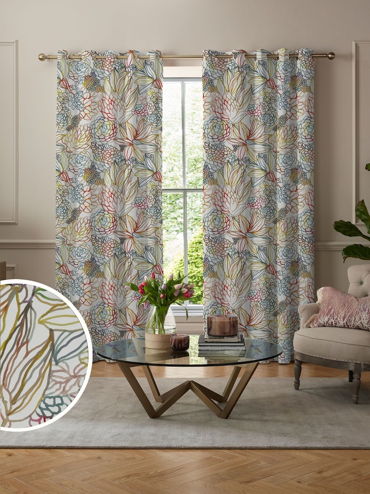 Voyage Cinnamon Red Althorp Made to Measure Curtains - Image 1 of 8