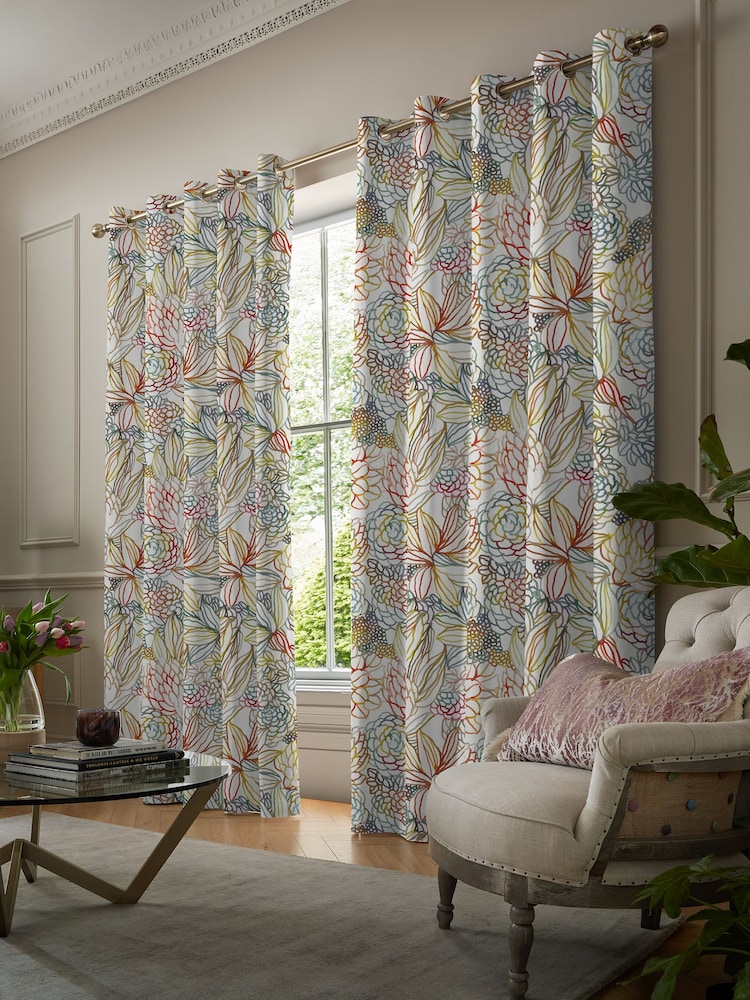 Voyage Cinnamon Red Althorp Made to Measure Curtains - Image 2 of 8