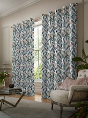 Voyage Mineral Blue Enso Made to Measure Curtains - Image 2 of 8