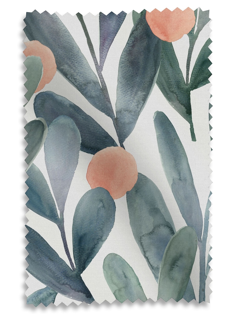 Voyage Mineral Blue Enso Made to Measure Curtains - Image 8 of 8