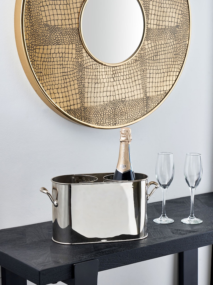 Pacific Silver/White Shiny Wine Holder - Image 1 of 4