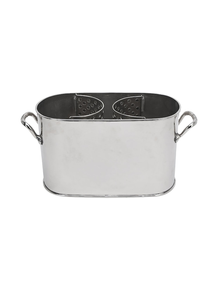 Pacific Silver/White Shiny Wine Holder - Image 2 of 4