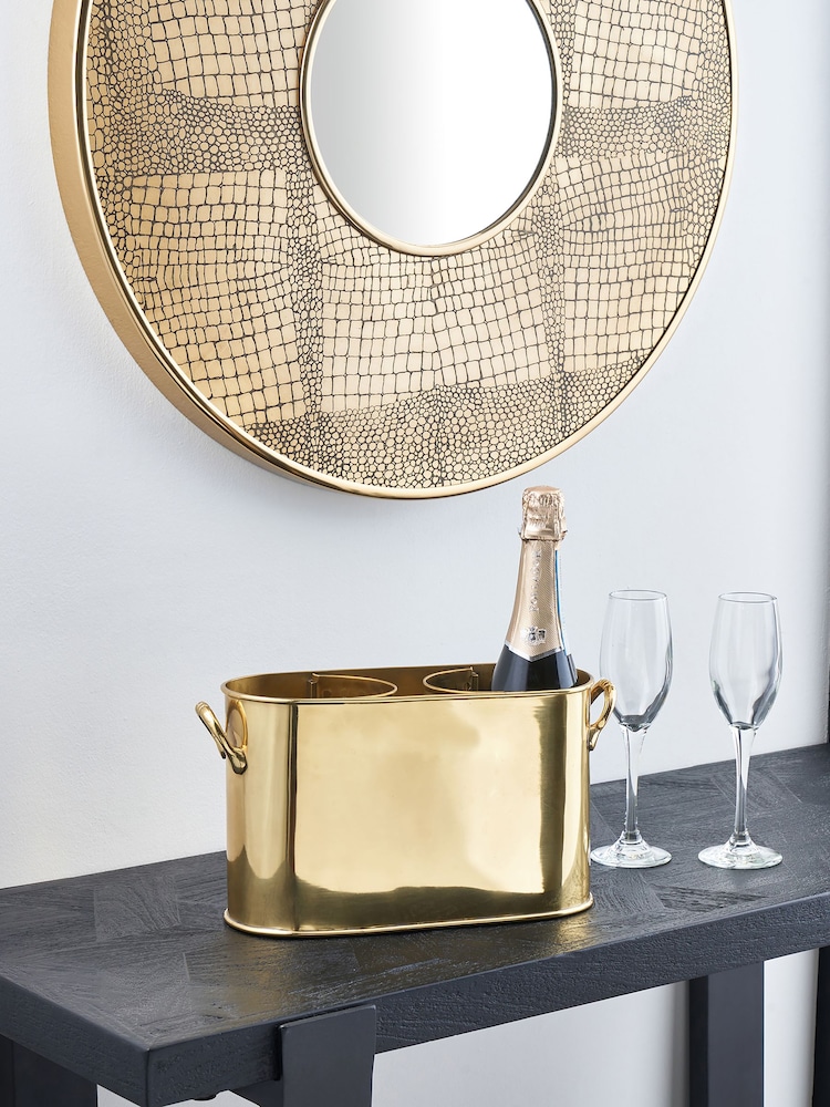 Pacific Gold Shiny Wine Holder - Image 1 of 4