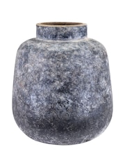 Pacific Grey Stone Vulcan Textured Volcanic Effect Vase - Image 2 of 4