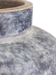 Pacific Grey Stone Vulcan Textured Volcanic Effect Vase - Image 3 of 4