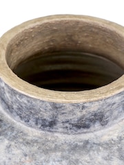 Pacific Grey Stone Vulcan Textured Volcanic Effect Vase - Image 4 of 4