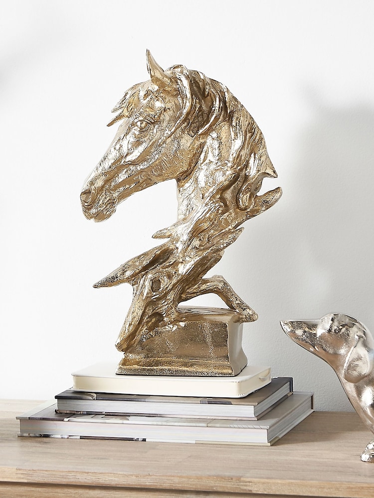 Pacific Shiny Gold Horse Head Ornament - Image 1 of 4