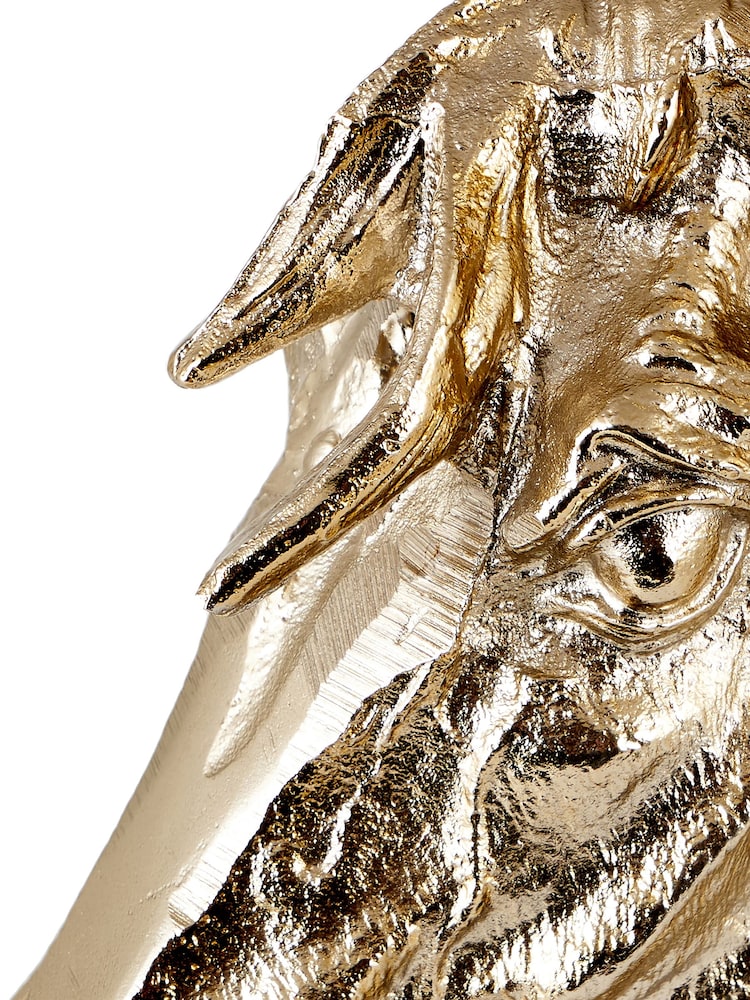 Pacific Shiny Gold Horse Head Ornament - Image 4 of 4