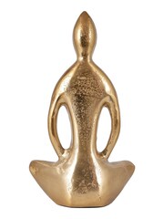Pacific Shiny Gold Sitting Statue - Image 3 of 4