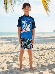 Blue Sonic Rash Vest (3-16yrs) - Image 2 of 6
