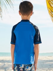 Blue Sonic Rash Vest (3-16yrs) - Image 4 of 6