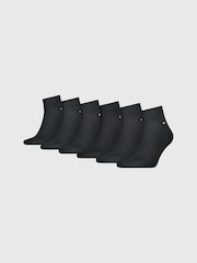 Tommy Hilfiger Black Mens Socks 6 Pack - Image 1 of 4