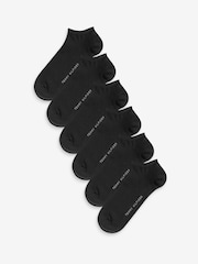 Tommy Hilfiger Black Mens Sneaker Socks 6 Pack - Image 1 of 2