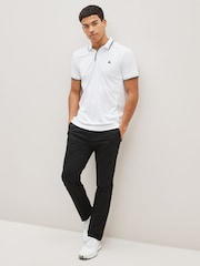 Black Shower Resistant Golf Stretch Chino Trousers - Image 4 of 8