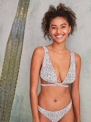 Women'secret Grey Printed Hipster Bikini Bottoms - Image 1 of 3