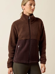 Ariat Chocolate Brown Laviolette Full Zip Sweatshirt - Image 1 of 4