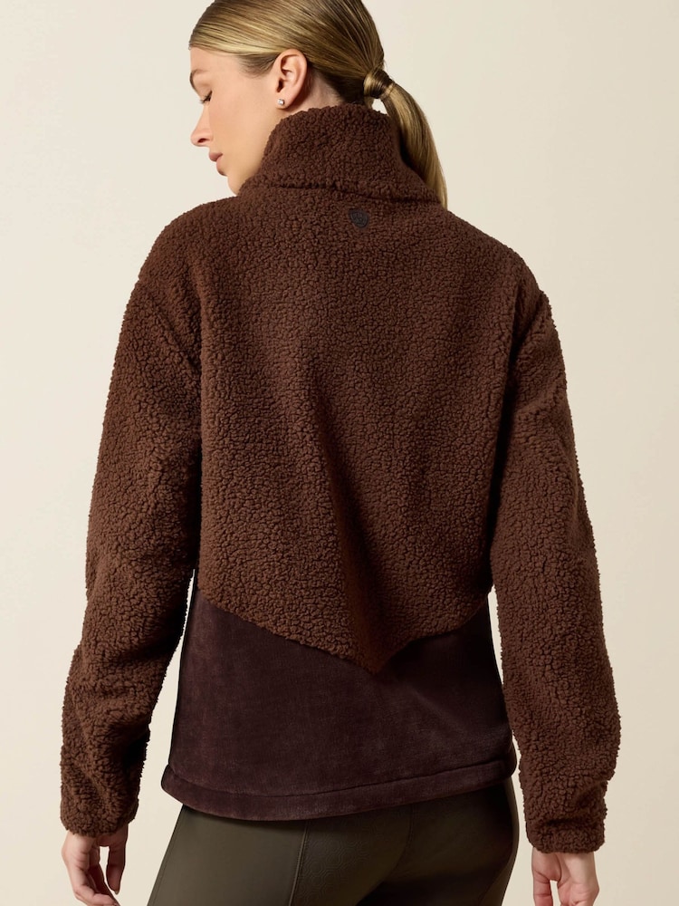 Ariat Chocolate Brown Laviolette Full Zip Sweatshirt - Image 2 of 4