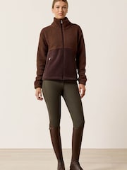 Ariat Chocolate Brown Laviolette Full Zip Sweatshirt - Image 3 of 4