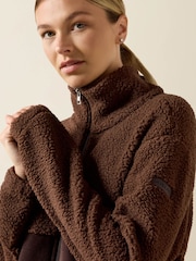 Ariat Chocolate Brown Laviolette Full Zip Sweatshirt - Image 4 of 4