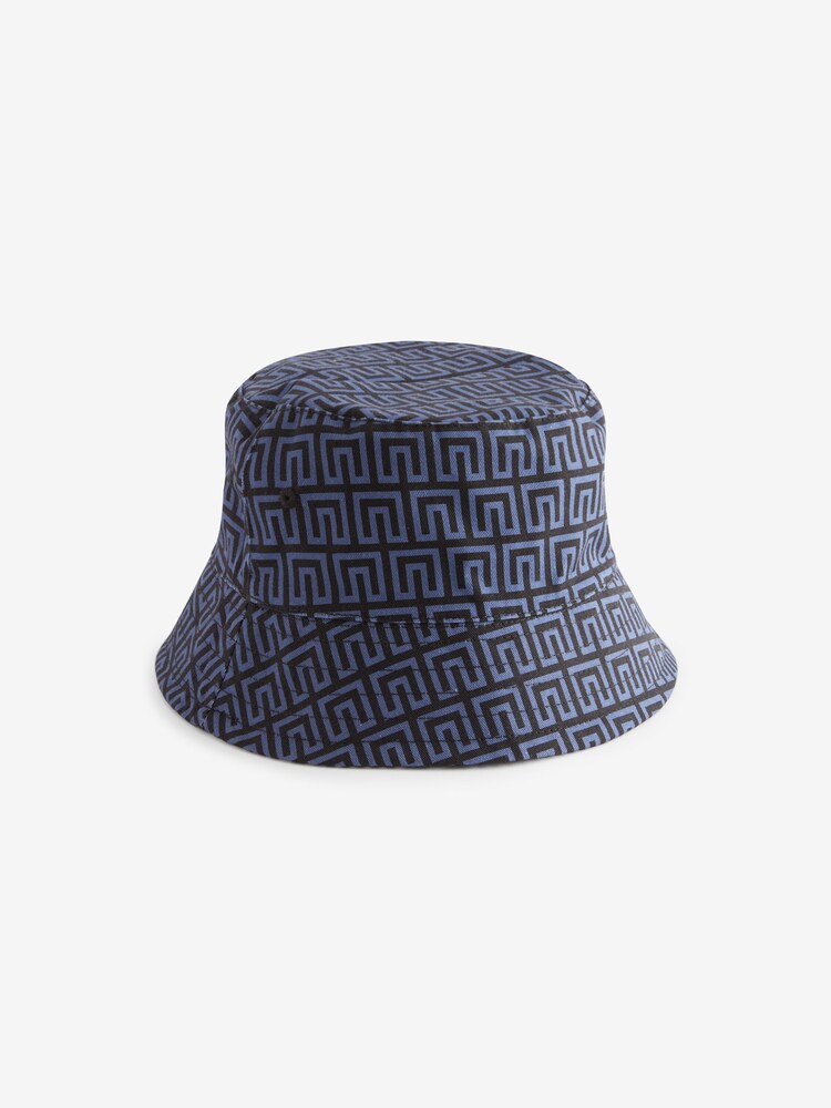 Monogramme Bleu/Noir bleu marine - Bob réversible Festival - Image 4 of 9