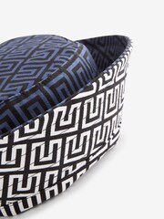 Navy Blue/Black Monogram Festival Reversible Bucket Hat - Image 9 of 9