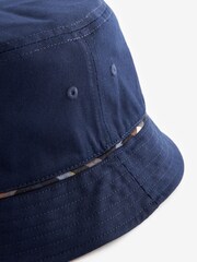 Navy Blue Check Reversible Bucket Hats 2 Pack - Image 15 of 17