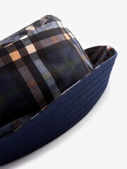 Navy Blue Check Reversible Bucket Hats 2 Pack - Image 16 of 17
