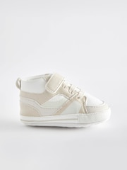 White High Top Baby Trainers (0-24mths) - Image 1 of 5