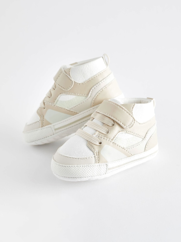 White High Top Baby Trainers (0-24mths) - Image 2 of 5