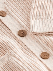 Ecru Relaxed Fit 100% Cotton Cardigan (3mths-7yrs) - Image 4 of 4