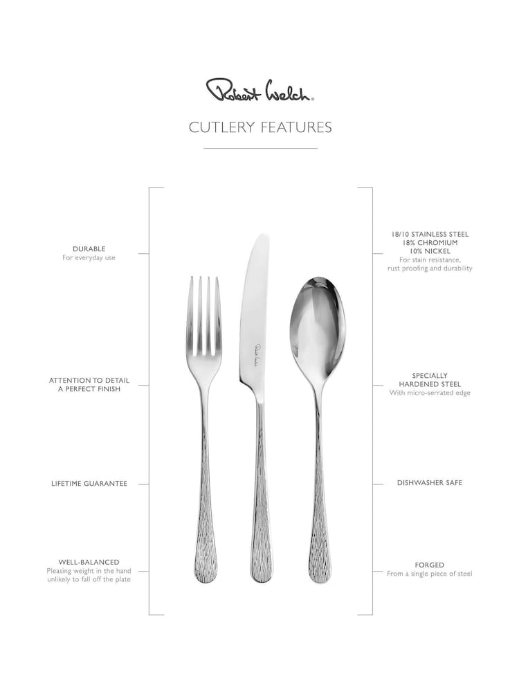 Robert Welch Silver 56pc Skye Cutlery Set - Image 4 of 4