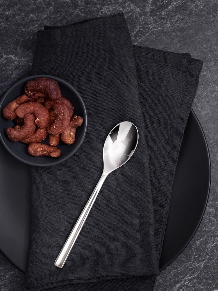 Robert Welch Silver Set of 8 English Blockley Design Teaspoons - Image 2 of 4