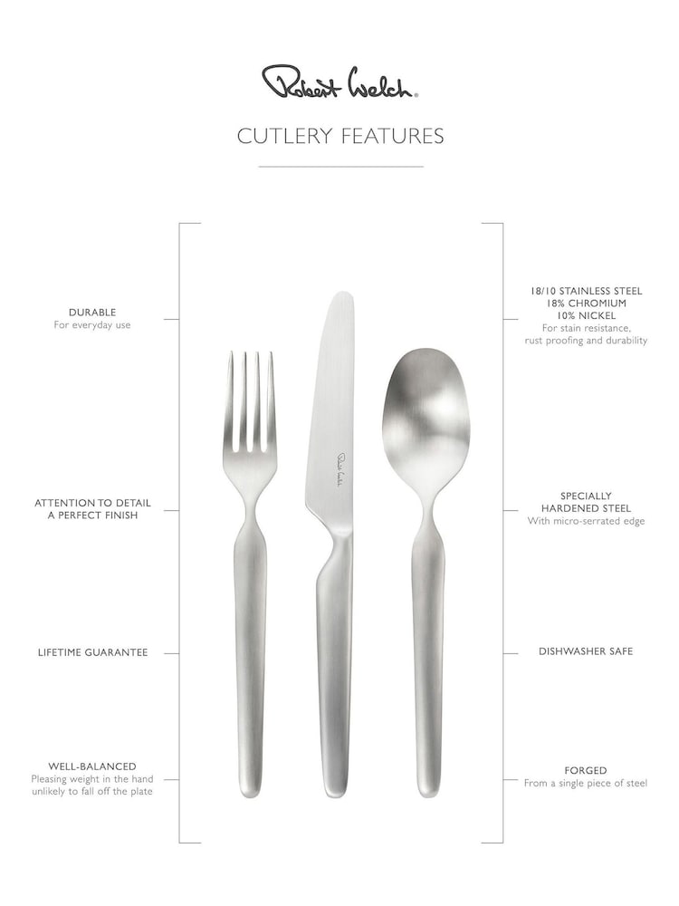 Robert Welch 3 Piece Silver Bergen Serving Set - Image 4 of 4