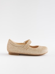 Gold Glitter Standard Fit (F) Mary Jane Shoes - Image 5 of 7