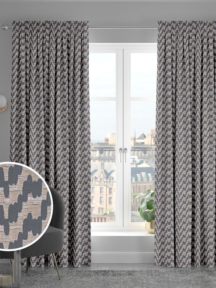 Grey Toro Made To Measure Curtains - Image 1 of 9