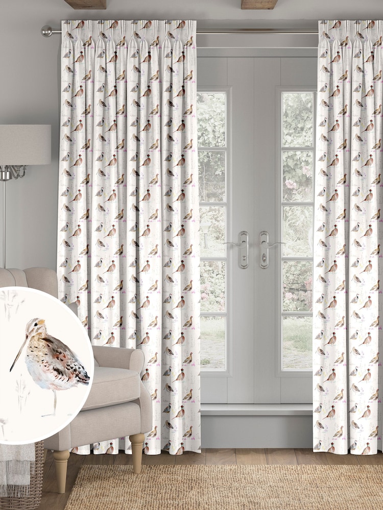 Natural Bird Made To Measure Curtains - Image 1 of 9