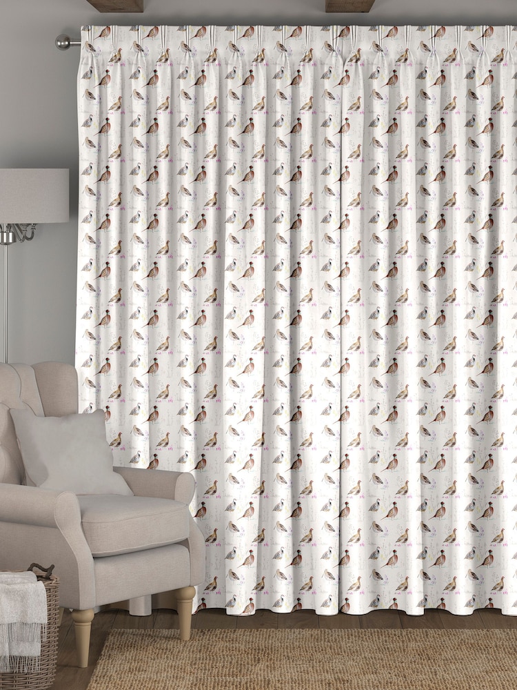 Natural Bird Made To Measure Curtains - Image 2 of 9