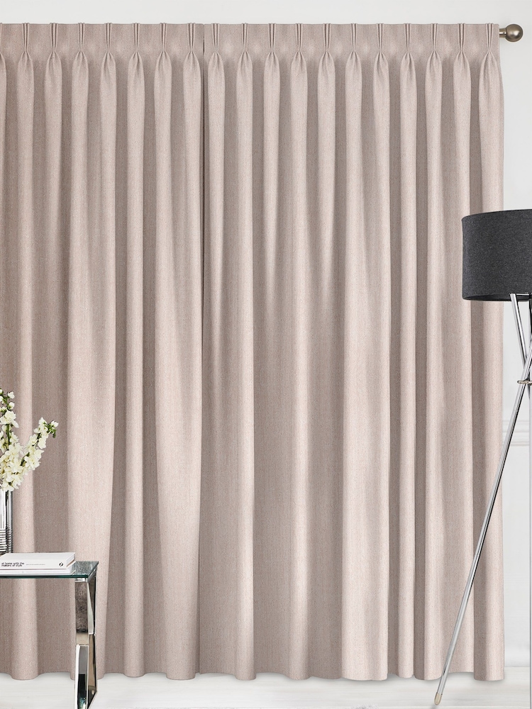 Shell Pink Glittery Made To Measure Curtains - Image 2 of 9