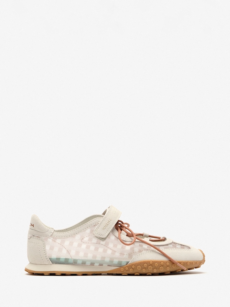 HOFF White Bridge Bow Vichy Off White Trainers - Image 1 of 7