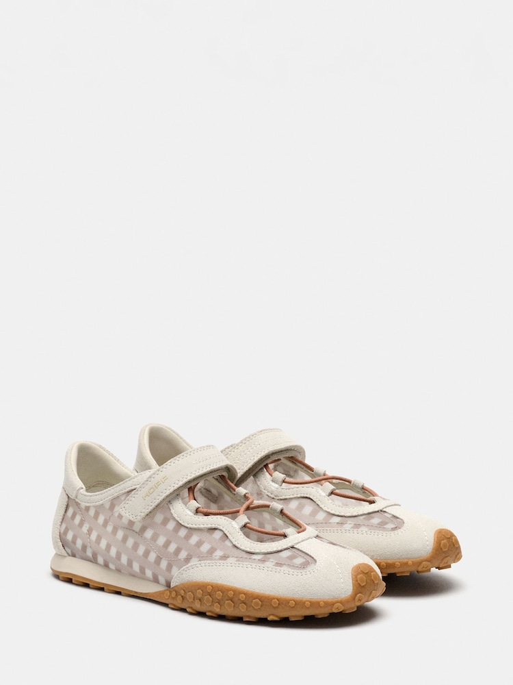 HOFF White Bridge Bow Vichy Off White Trainers - Image 2 of 7