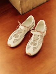 HOFF White Bridge Bow Vichy Off White Trainers - Image 3 of 7