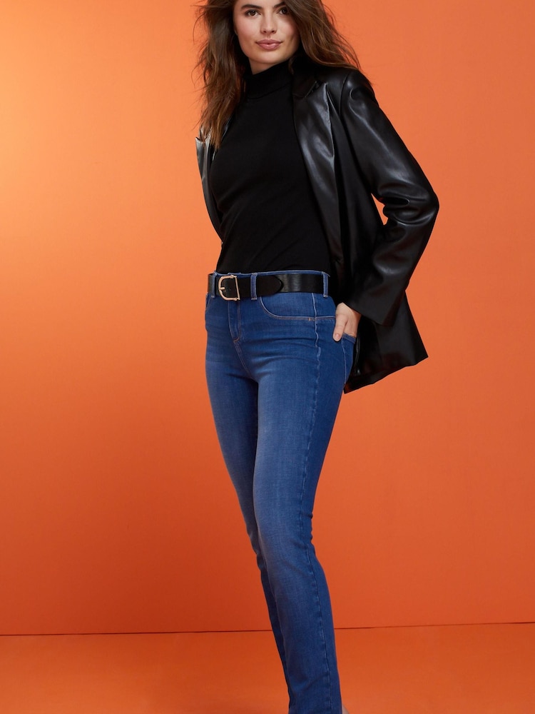 Mid Wash Denim 360° Stretch Slim Jeans - Image 1 of 6